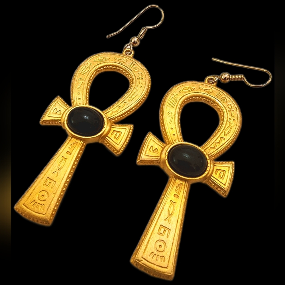 Vintage Ankh Earrings